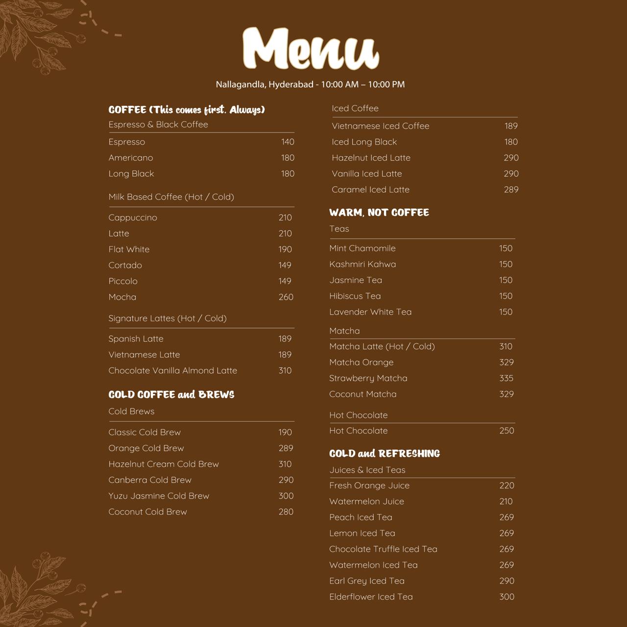 Menu Page 3